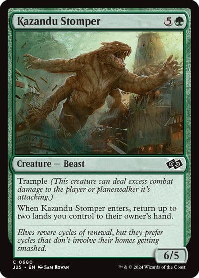 Kazandu Stomper Foundations Jumpstart Magic card