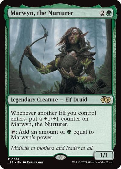 Marwyn the Nurturer Foundations Jumpstart Magic card