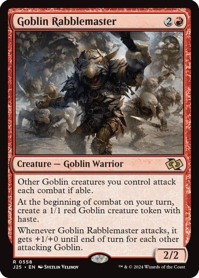 Goblin Rabblemaster Foundations Jumpstart Magic card