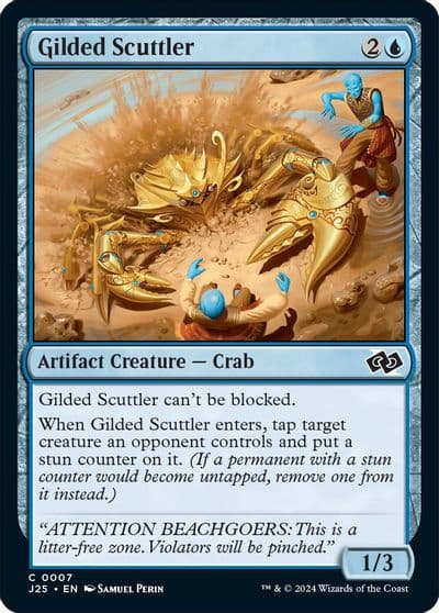 Gilded Scuttler Foundations Jumpstart Magic card