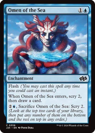 Omen of the Sea Foundations Jumpstart Magic card