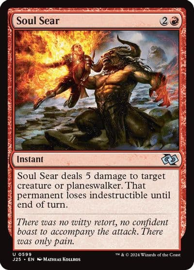 Soul Sear Foundations Jumpstart Magic card