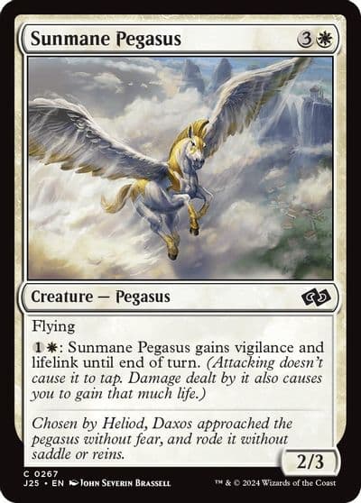 Sunmane Pegasus Foundations Jumpstart Magic card
