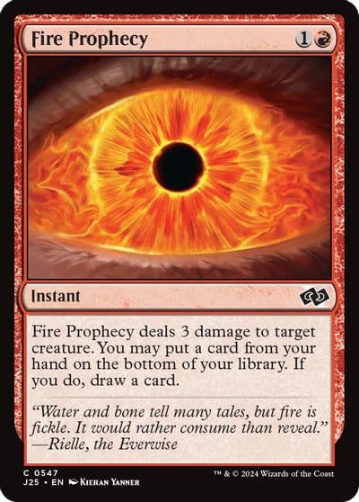 Fire Prophecy Foundations Jumpstart Magic card