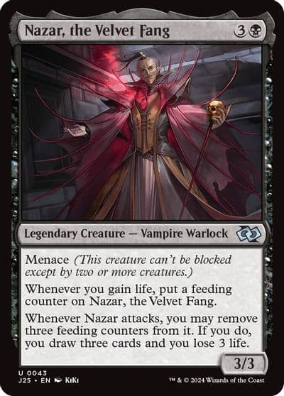 Nazar the Velvet Fang Anime Foundations Jumpstart Magic card