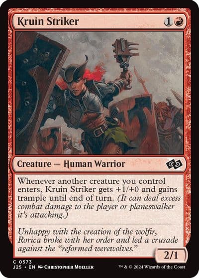 Kruin Striker Foundations Jumpstart Magic card