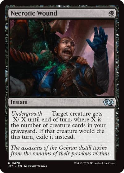 Necrotic Wound Foundations Jumpstart Magic card