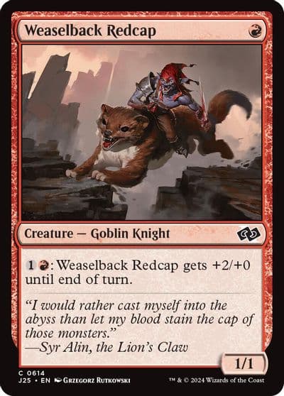 Weaselback Redcap Foundations Jumpstart Magic card