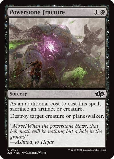 Powerstone Fracture Foundations Jumpstart Magic card