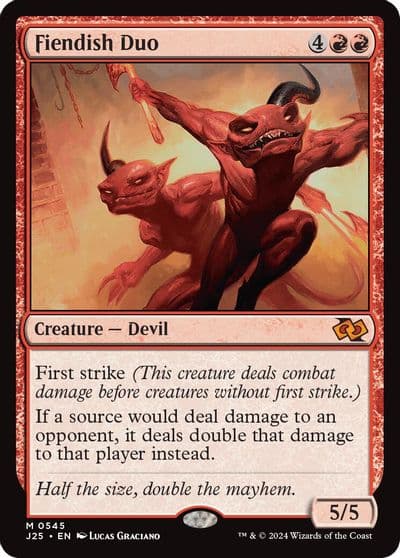 Fiendish Duo Foundations Jumpstart Magic card