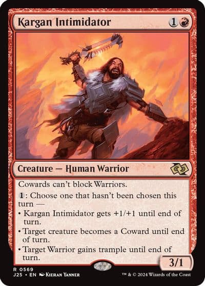 Kargan Intimidator Foundations Jumpstart Magic card