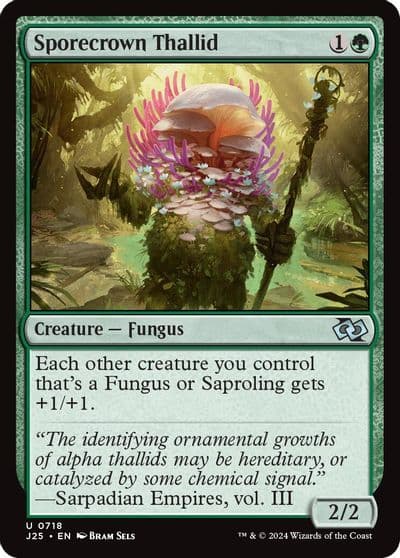 Sporecrown Thallid Foundations Jumpstart Magic card