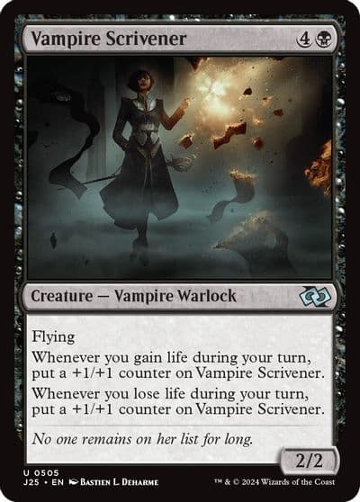 Vampire Scrivener Foundations Jumpstart Magic card