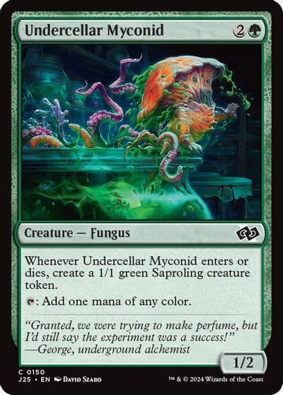 Undercellar Myconid Foundations Jumpstart Magic card