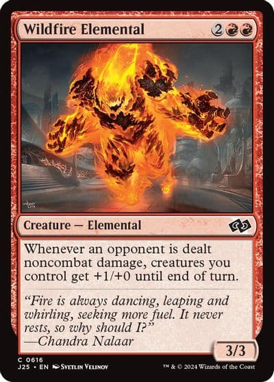 Wildfire Elemental Foundations Jumpstart Magic card