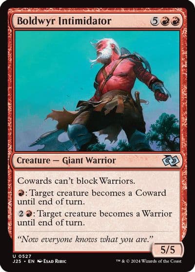 Boldwyr Intimidator Foundations Jumpstart Magic card