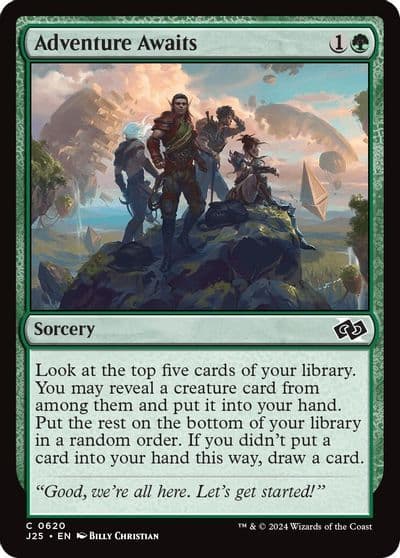 Adventure Awaits Foundations Jumpstart Magic card
