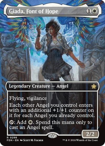 Giada Font of Hope Borderless Foundations Magic card