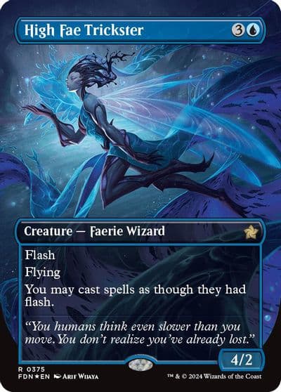 High Fae Trickster Borderless Mana Foil Foundations Magic card