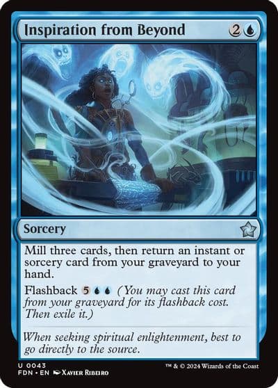 Inspiration from Beyond Foundations Magic card