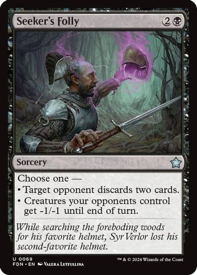 Seekers Folly Foundations Magic card