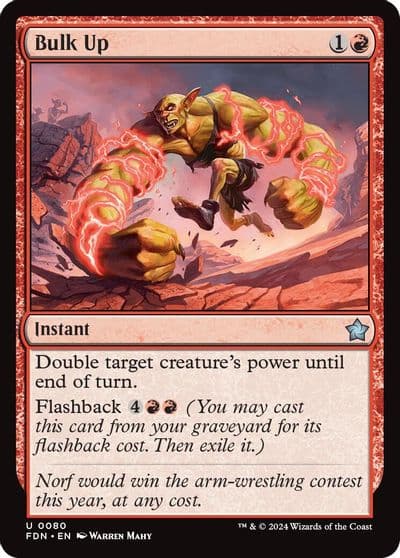 Bulk Up Foundations Magic card