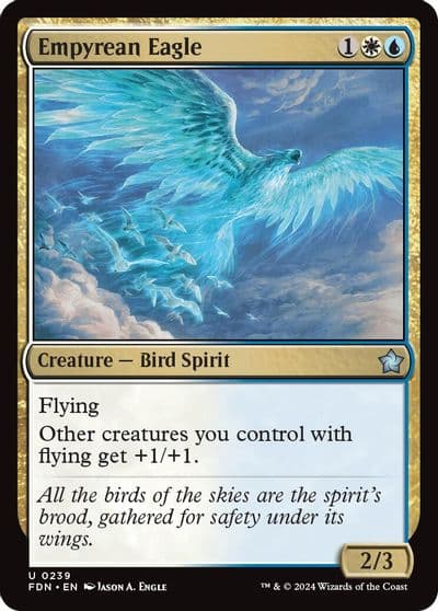 Empyrean Eagle Foundations Magic card