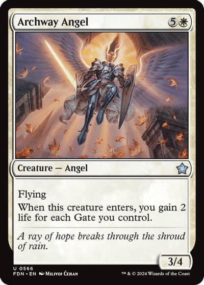 Archway Angel Foundations Magic card