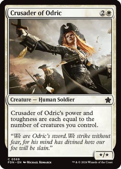 Crusader of Odric 0569 Foundations Magic card