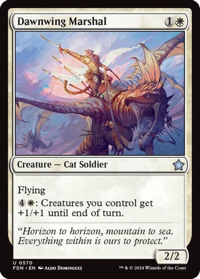 Dawnwing Marshal Foundations Magic card