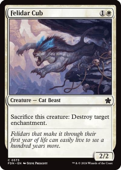 Felidar Cub Foundations Magic card