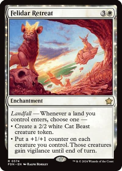 Felidar Retreat Foundations Magic card