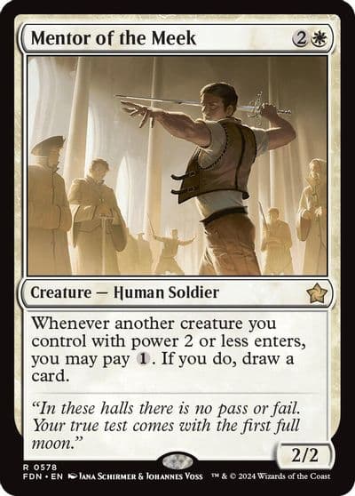 Mentor of the Meek Foundations Magic card
