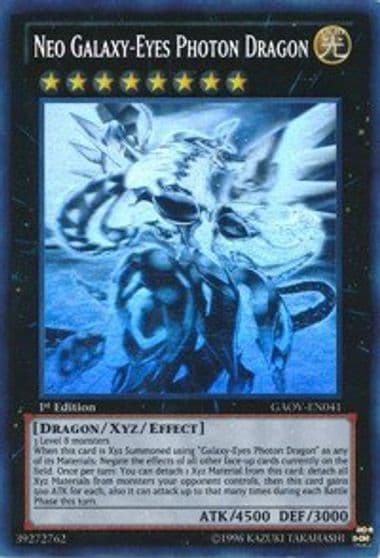 Neo Galaxy Eyes Photon Dragon Ghost Rare Galactic Overlord Yu-Gi-Oh! card