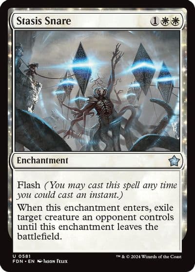 Stasis Snare Foundations Magic card