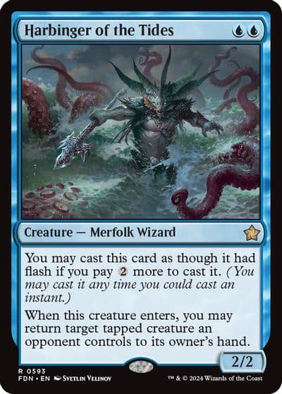 Harbinger of the Tides Foundations Magic card