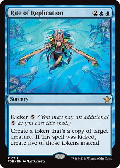 Rite of Replication Foundations Magic card