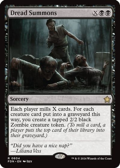 Dread Summons Foundations Magic card