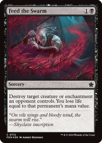 Feed the Swarm Foundations Magic card