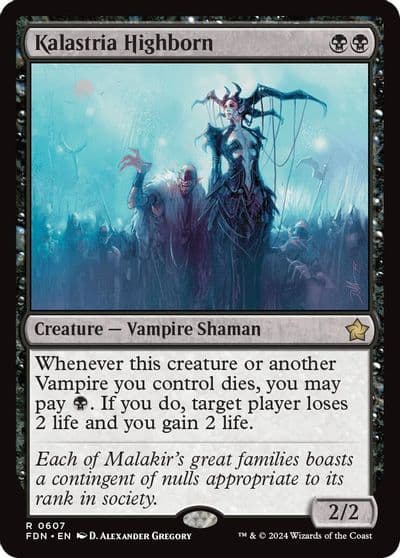 Kalastria Highborn 0607 Foundations Magic card
