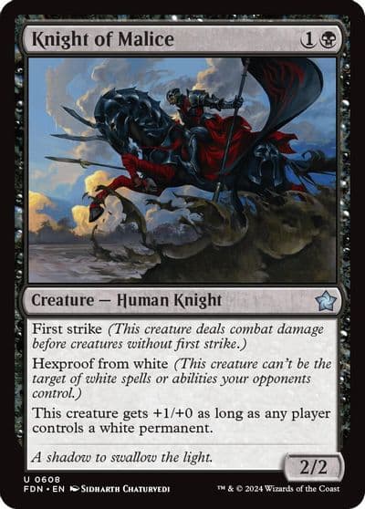 Knight of Malice Foundations Magic card