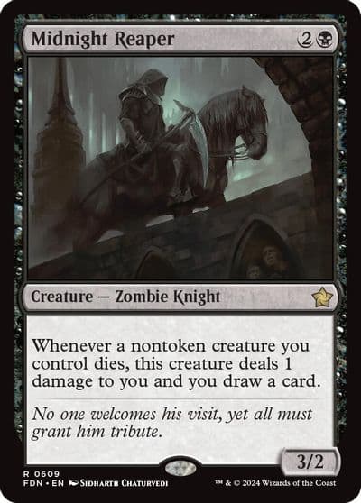 Midnight Reaper Foundations Magic card