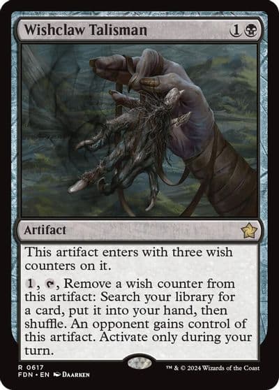 Wishclaw Talisman Foundations Magic card