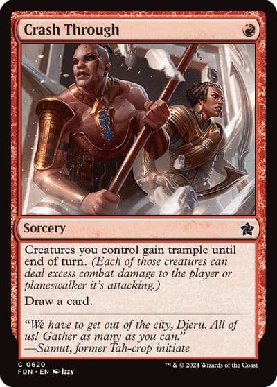 Crash Through Foundations Magic card