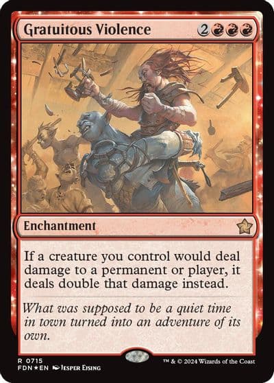 Gratuitous Violence Foundations Magic card