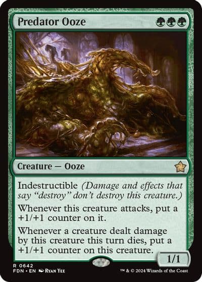 Predator Ooze Foundations Magic card