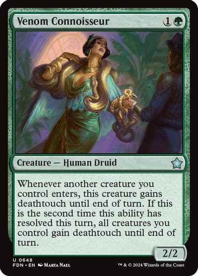 Venom Connoisseur Foundations Magic card
