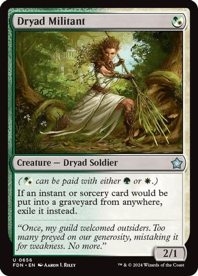 Dryad Militant Foundations Magic card