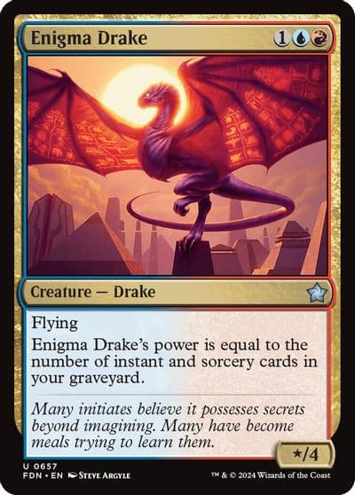 Enigma Drake Foundations Magic card