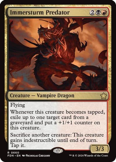 Immersturm Predator Foundations Magic card